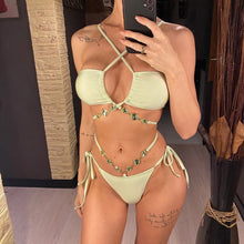 Load image into Gallery viewer, LIGHT MINT CANDY BIKINI
