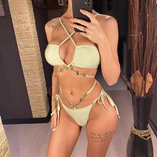 Load image into Gallery viewer, LIGHT MINT CANDY BIKINI
