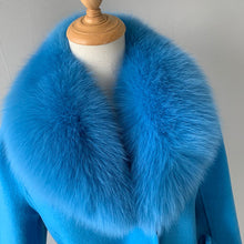 Load image into Gallery viewer, BLUE VIVIENNE CASHMERE COAT
