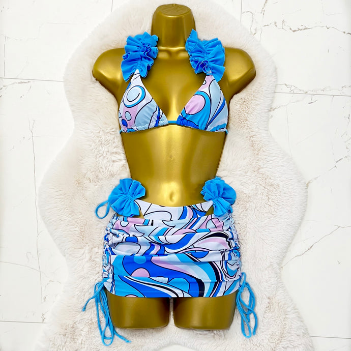 BLUE CALISTA 3 PIECE BIKINI