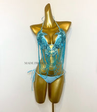 Load image into Gallery viewer, HANDMADE TIFFANY BLUE BIKINI
