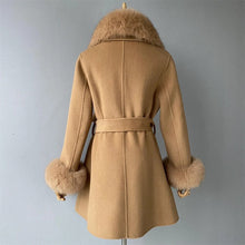 Load image into Gallery viewer, CAMEL VIVIENNE CASHMERE COAT
