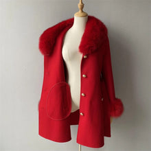 Load image into Gallery viewer, RED VIVIENNE CASHMERE COAT
