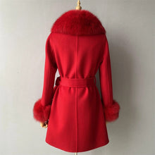 Load image into Gallery viewer, RED VIVIENNE CASHMERE COAT
